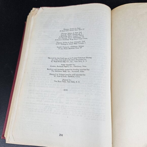 Vint 1952 Holy Bible Revised Standard Version Hard Cover Christian Book Nelson - Picture 3 of 14